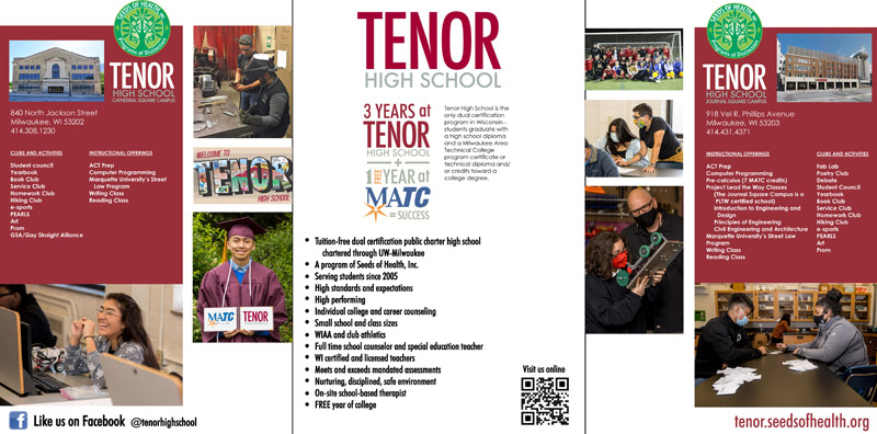 Tenor High School Journal Square Campus at former Journal Sentinel